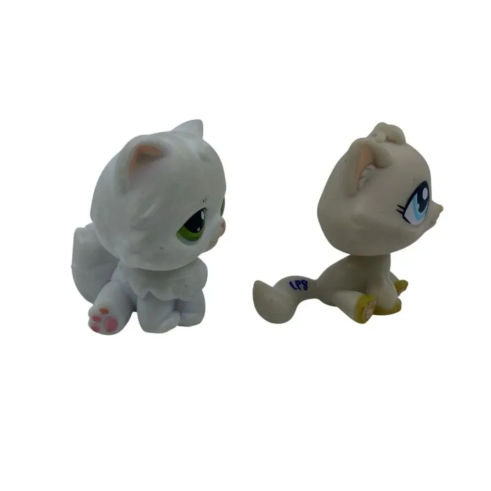 Littlest Pet Shop LPS Persian Cat #15 & Kitten #1364 Figure Lot